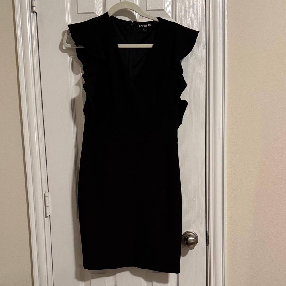 Express Elegant Black Mini Dress